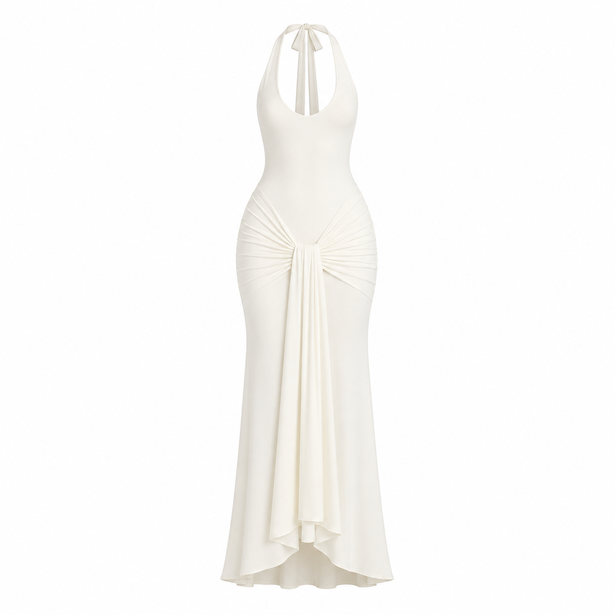 Vestido Largo Halter Elegance