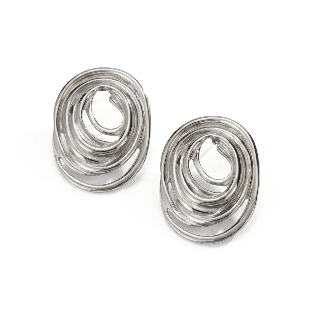 Oval Spiral Gold