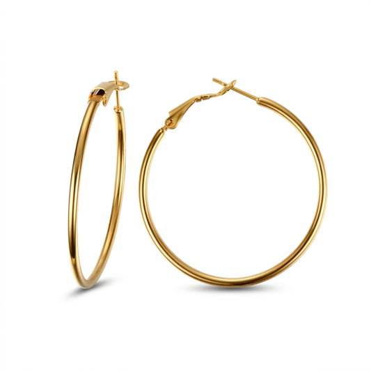 Classic Gold Hoops